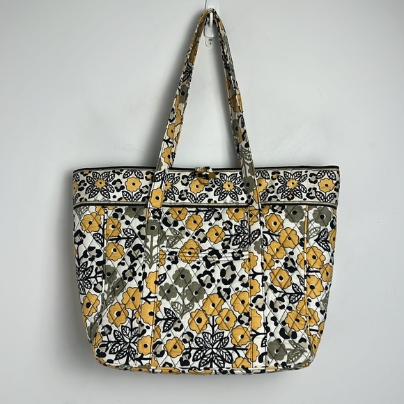 Vera Bradley Go Wild Over Multi-Color Quilted Retired Pattern Laptop Tote Bag - Picture 1 of 11